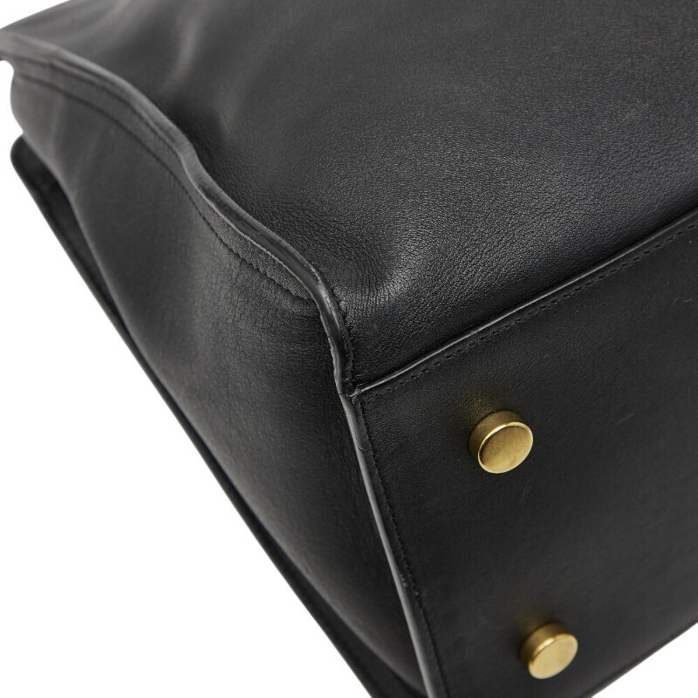 Saint Laurent Cabas Handbag Shoulder Bag Black Leather - Picture 4 of 9